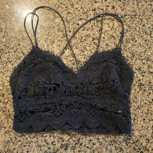 Medium black Urban Outfitters bralette crop top